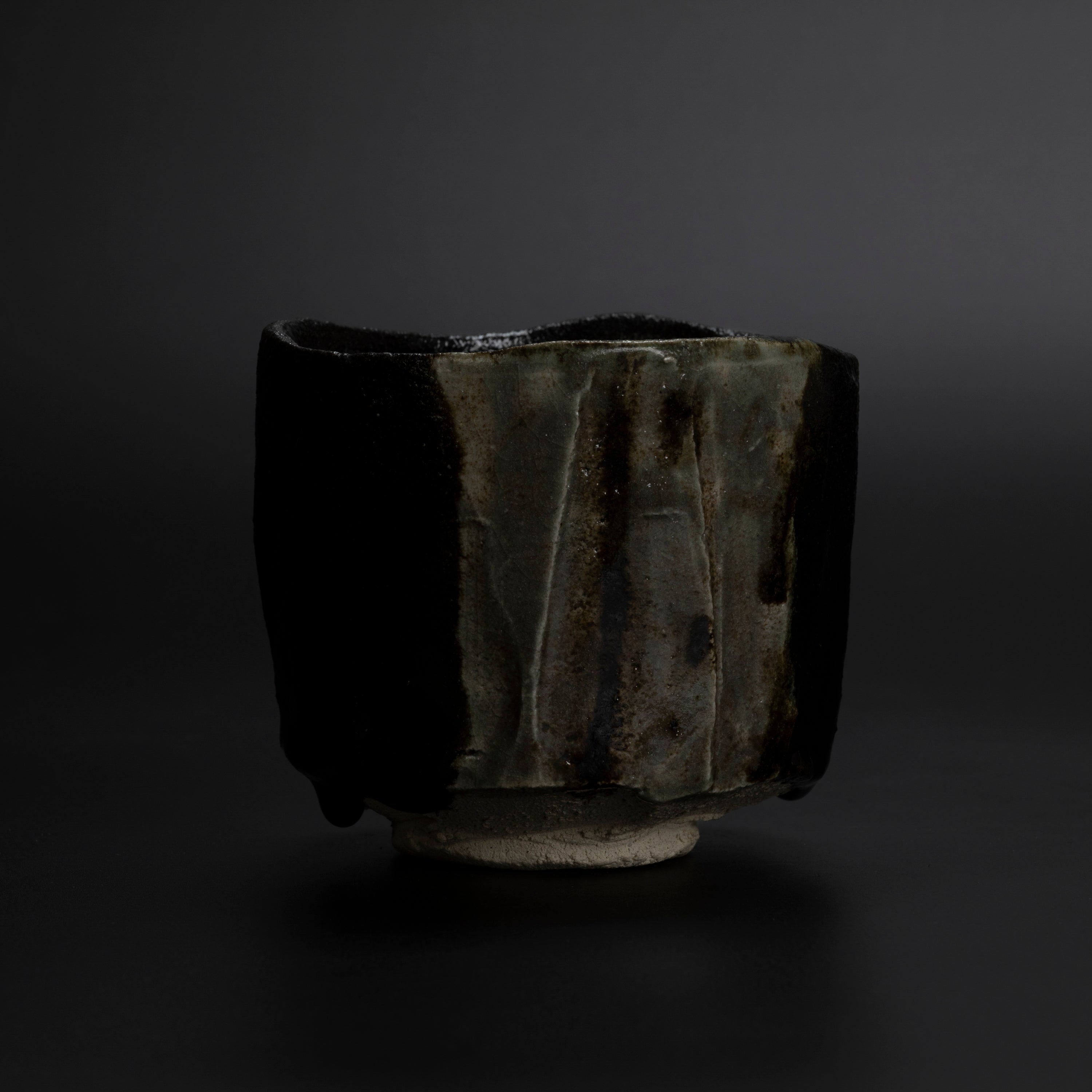 瀨戶黑茶盌 夜苔