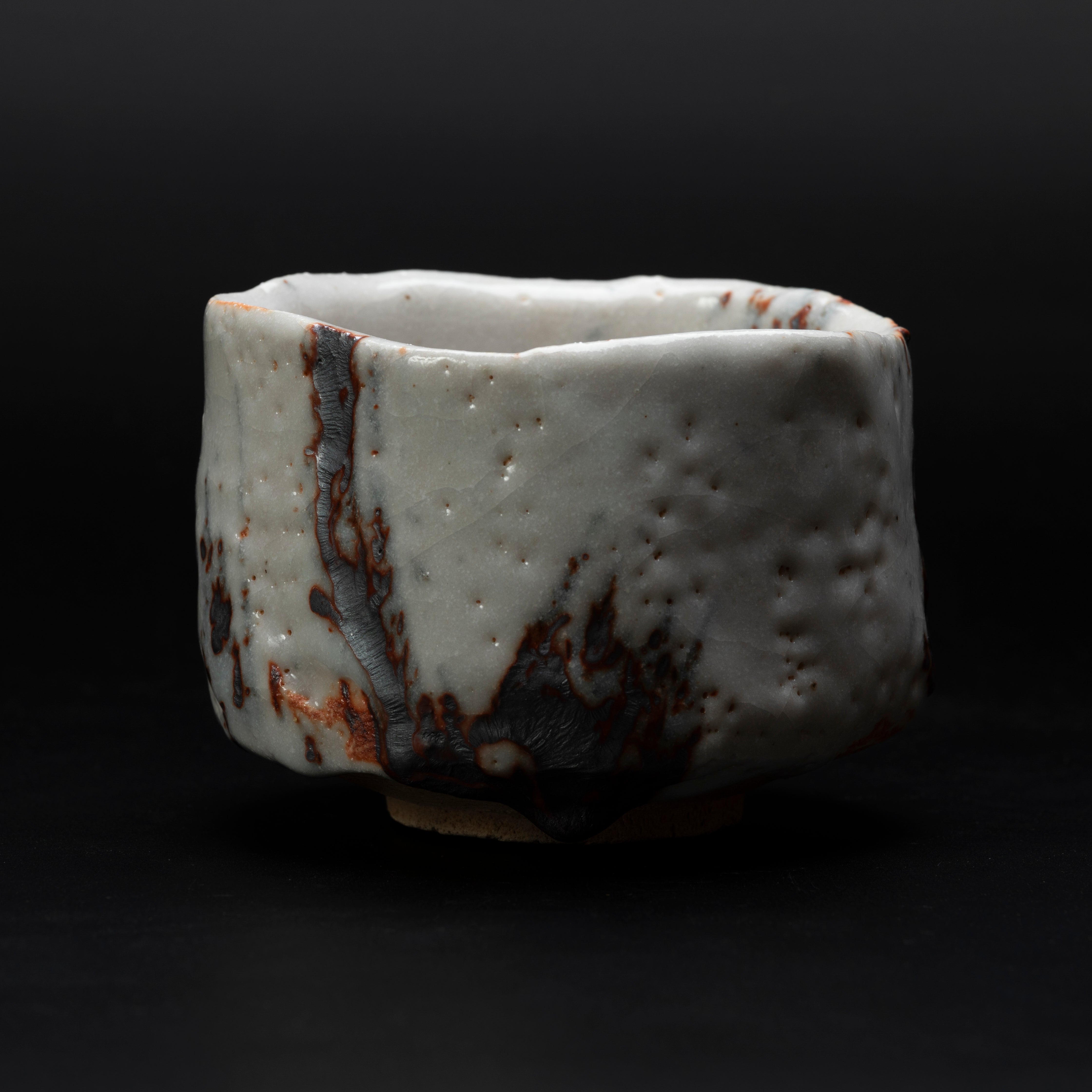 志野茶盌 夏の雲