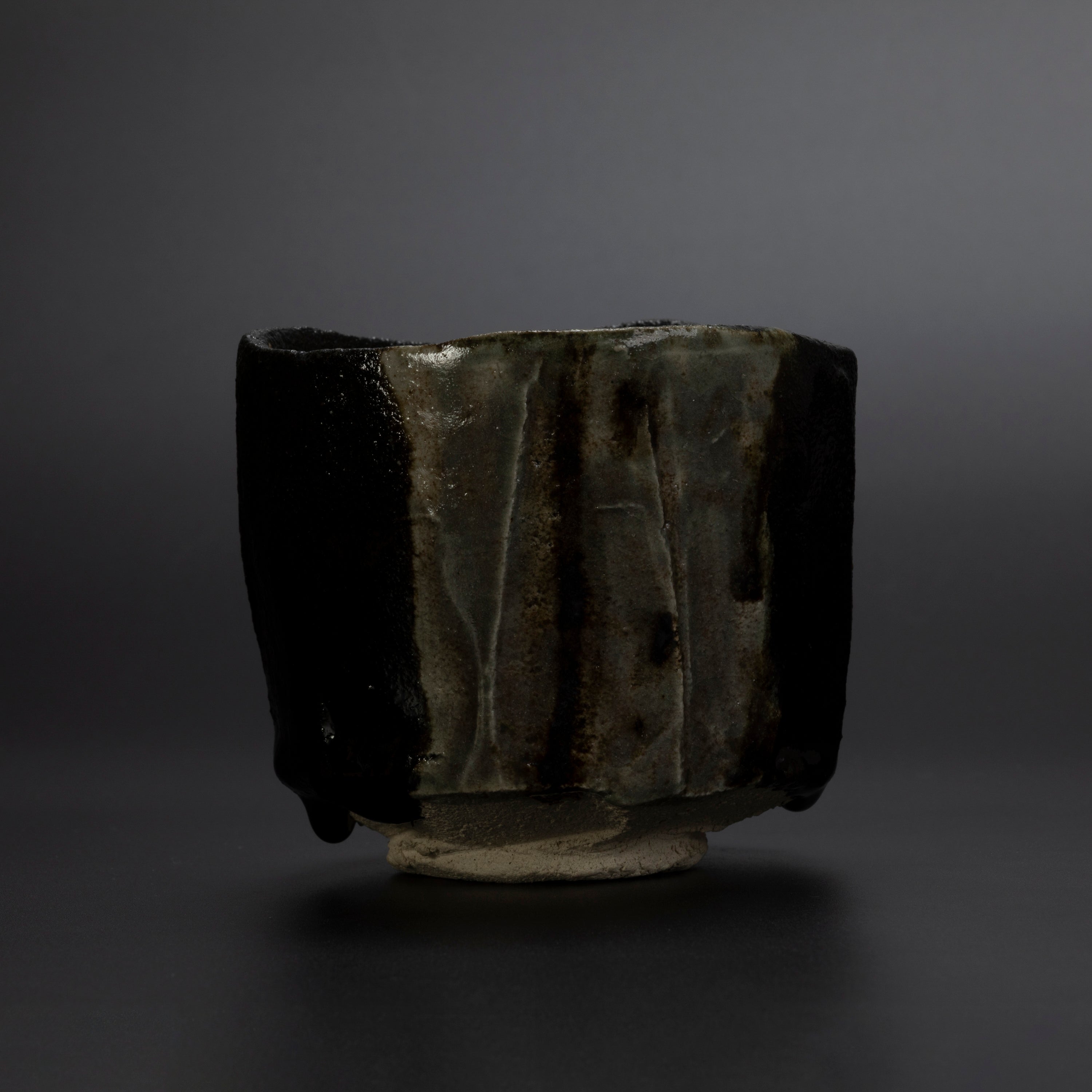 瀨戶黑茶盌 夜苔