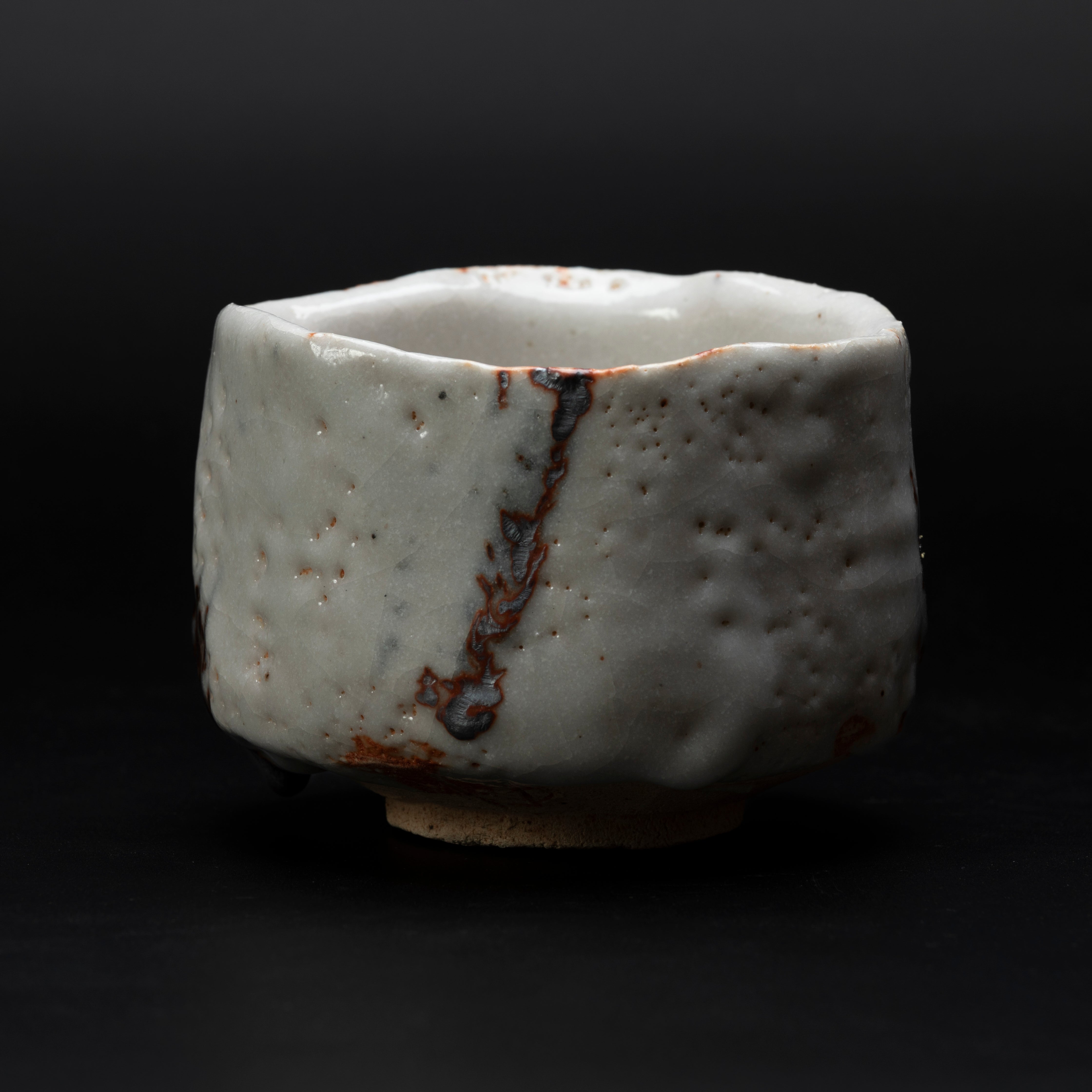 志野茶盌 夏の雲