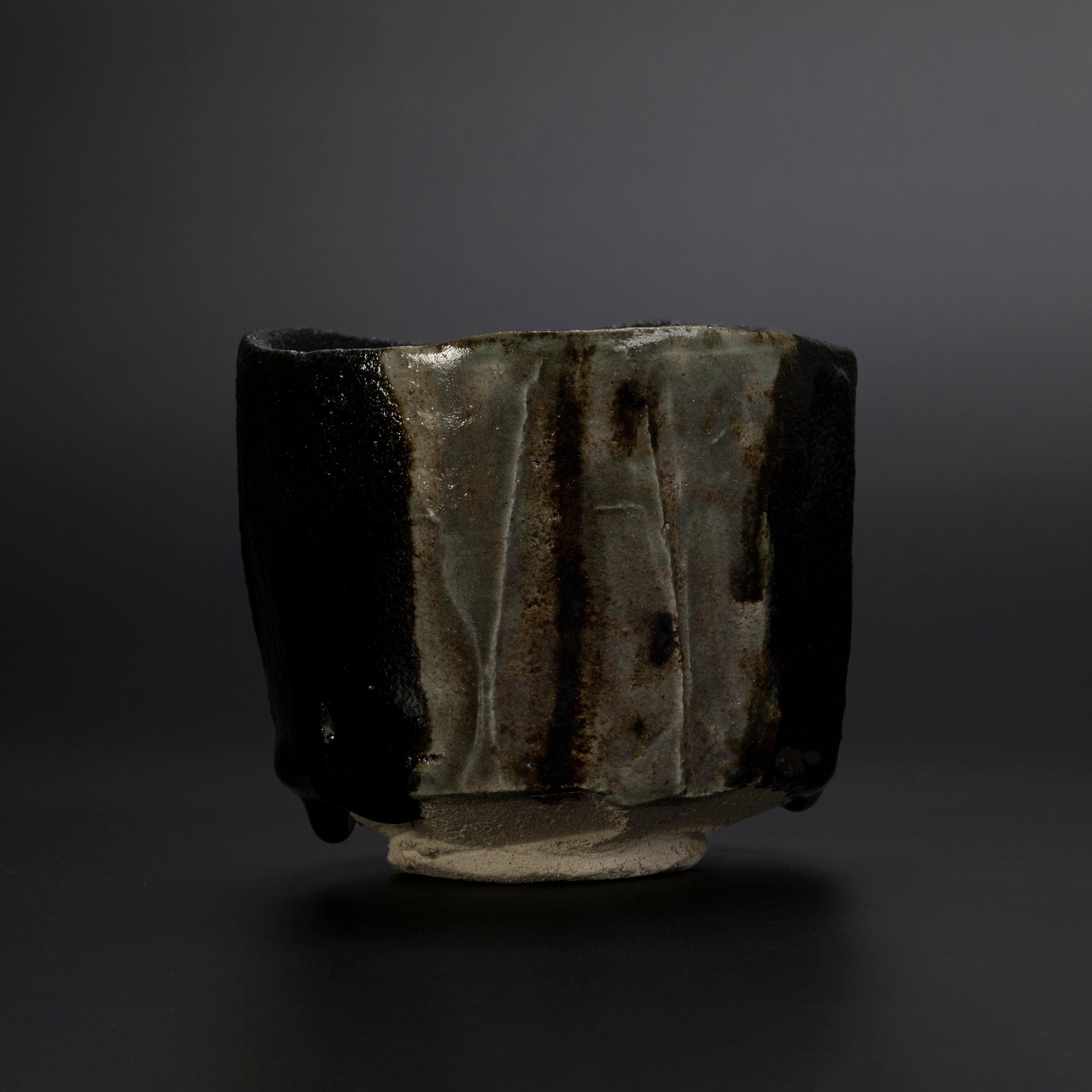 瀨戶黑茶盌 夜苔