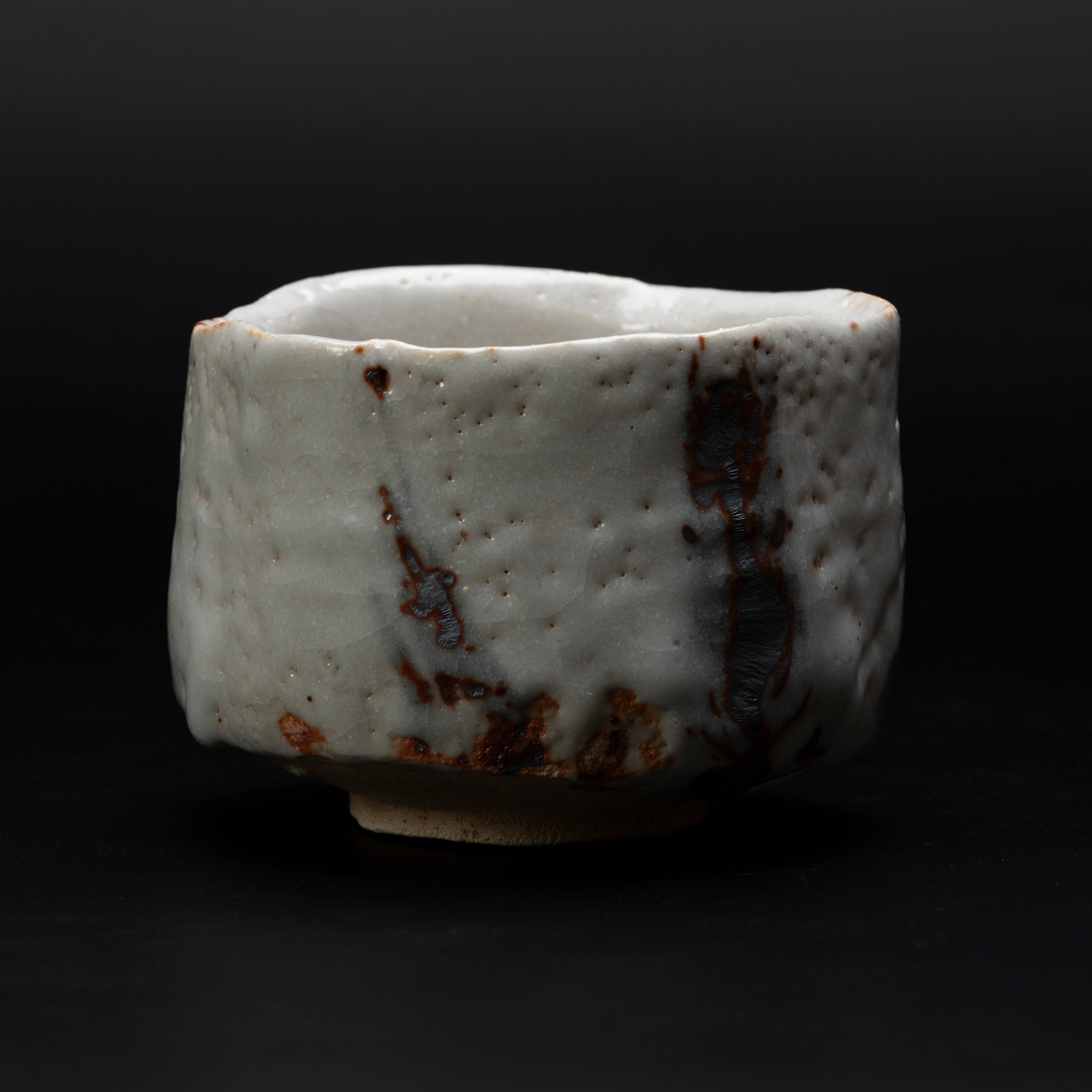 志野茶盌 夏の雲