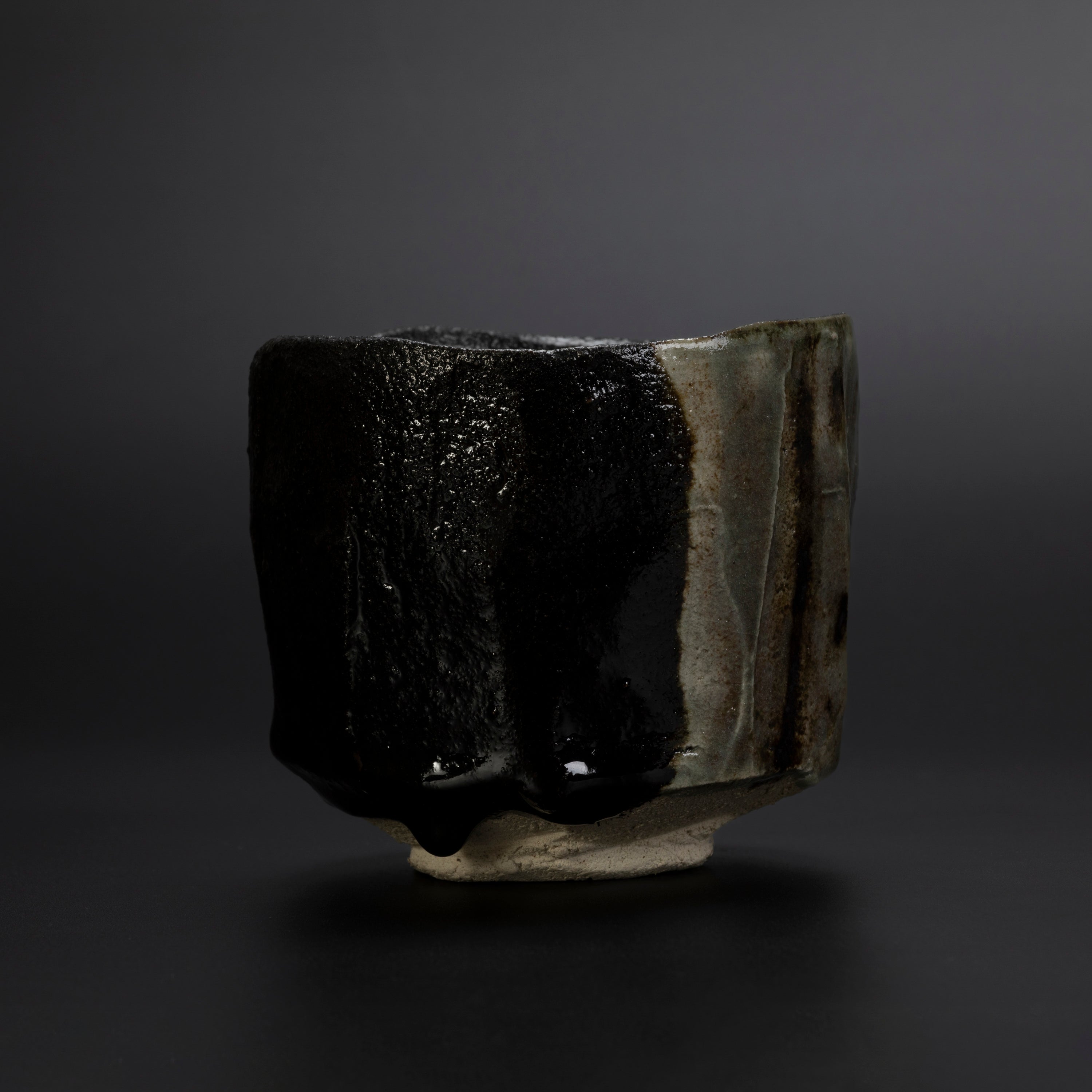 瀨戶黑茶盌 夜苔