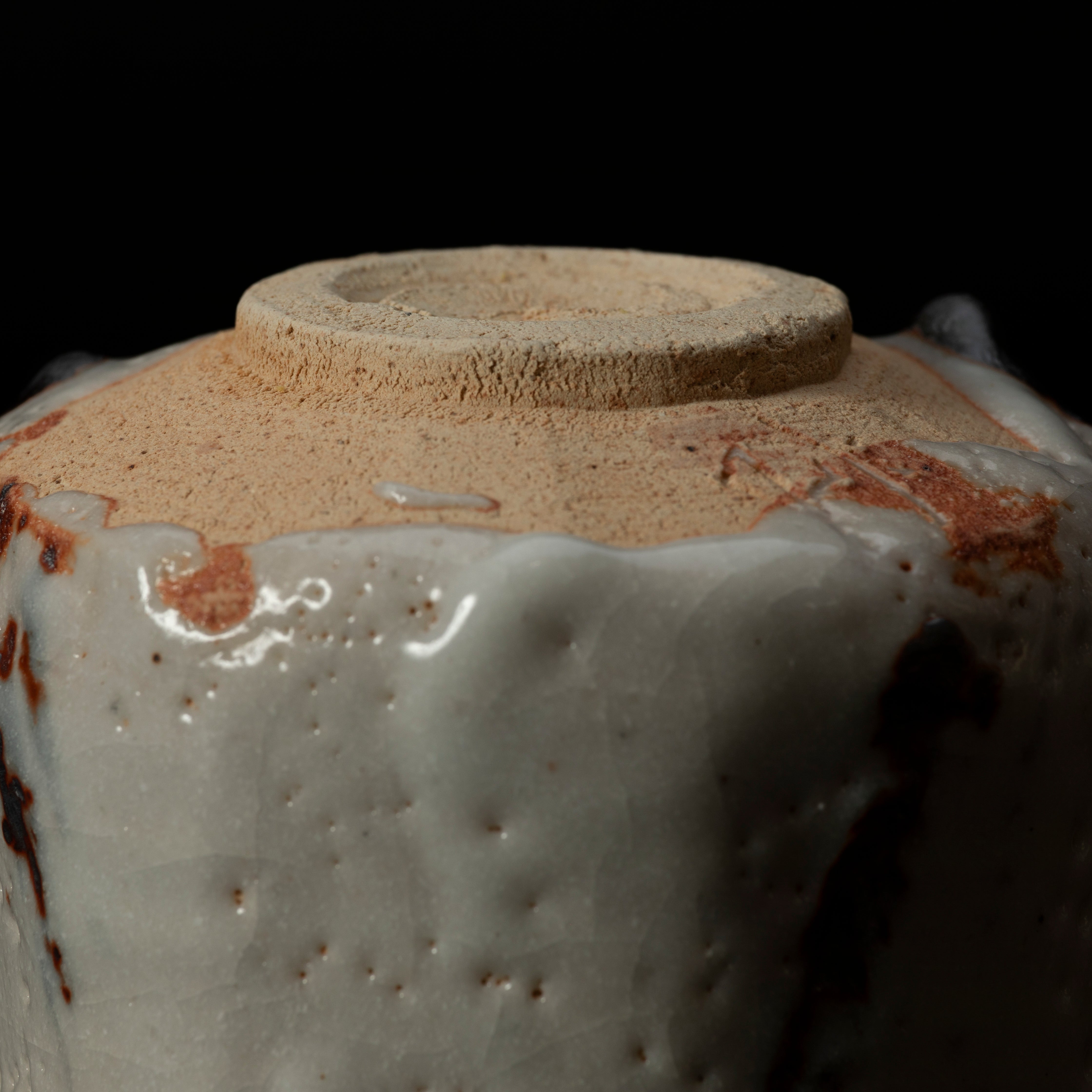 志野茶盌 夏の雲