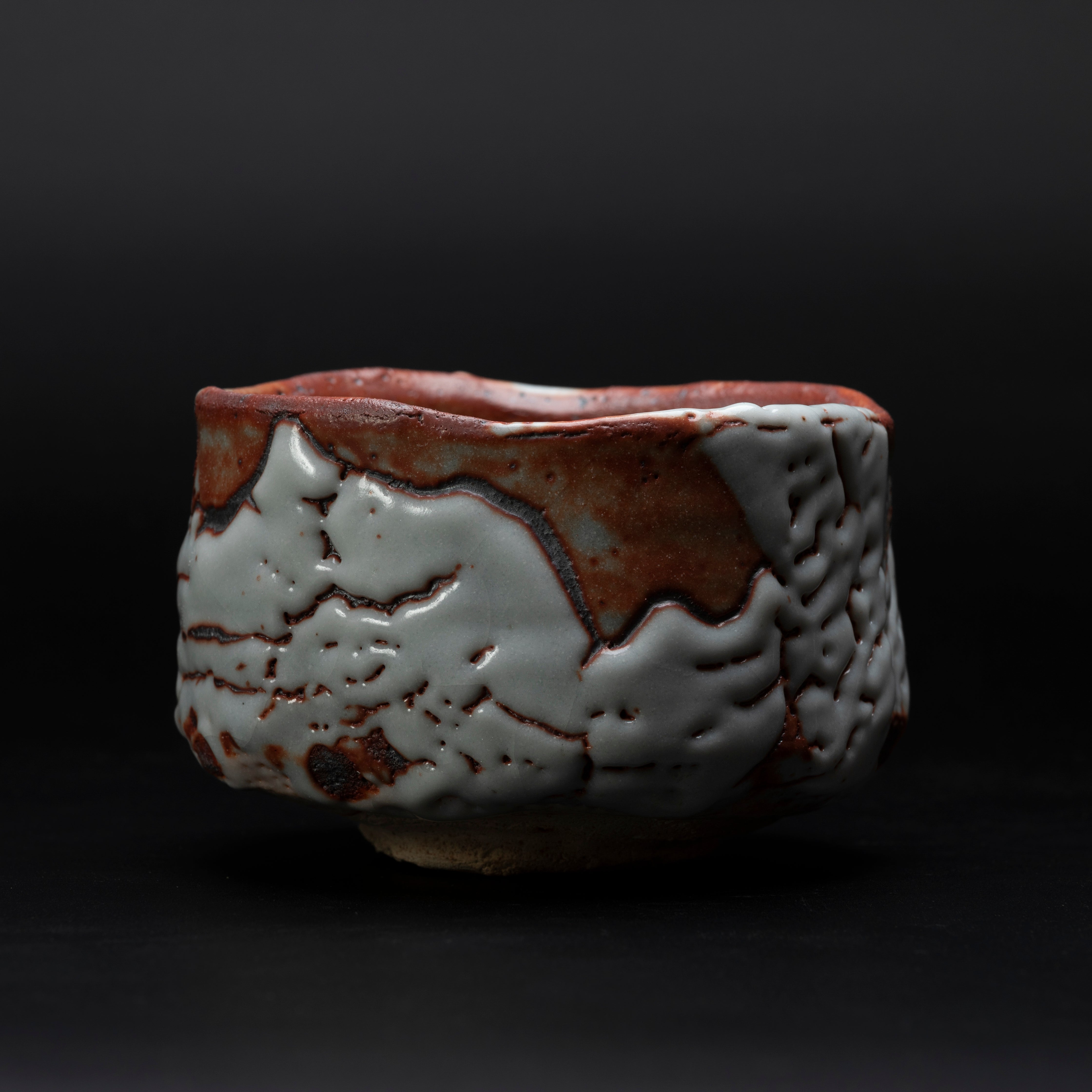 Chawan Shino với đám mây và hoàng hôn