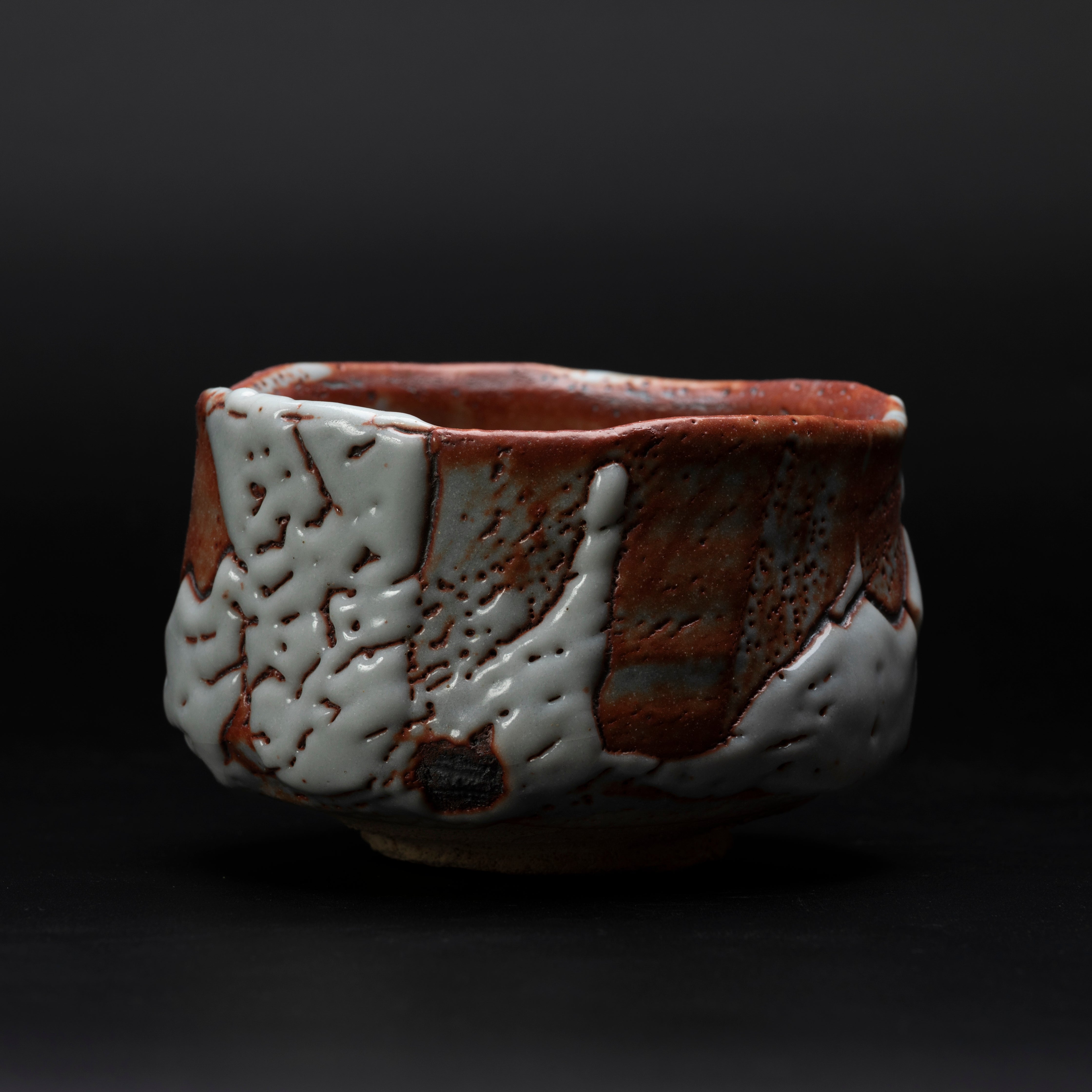 Chawan Shino với đám mây và hoàng hôn