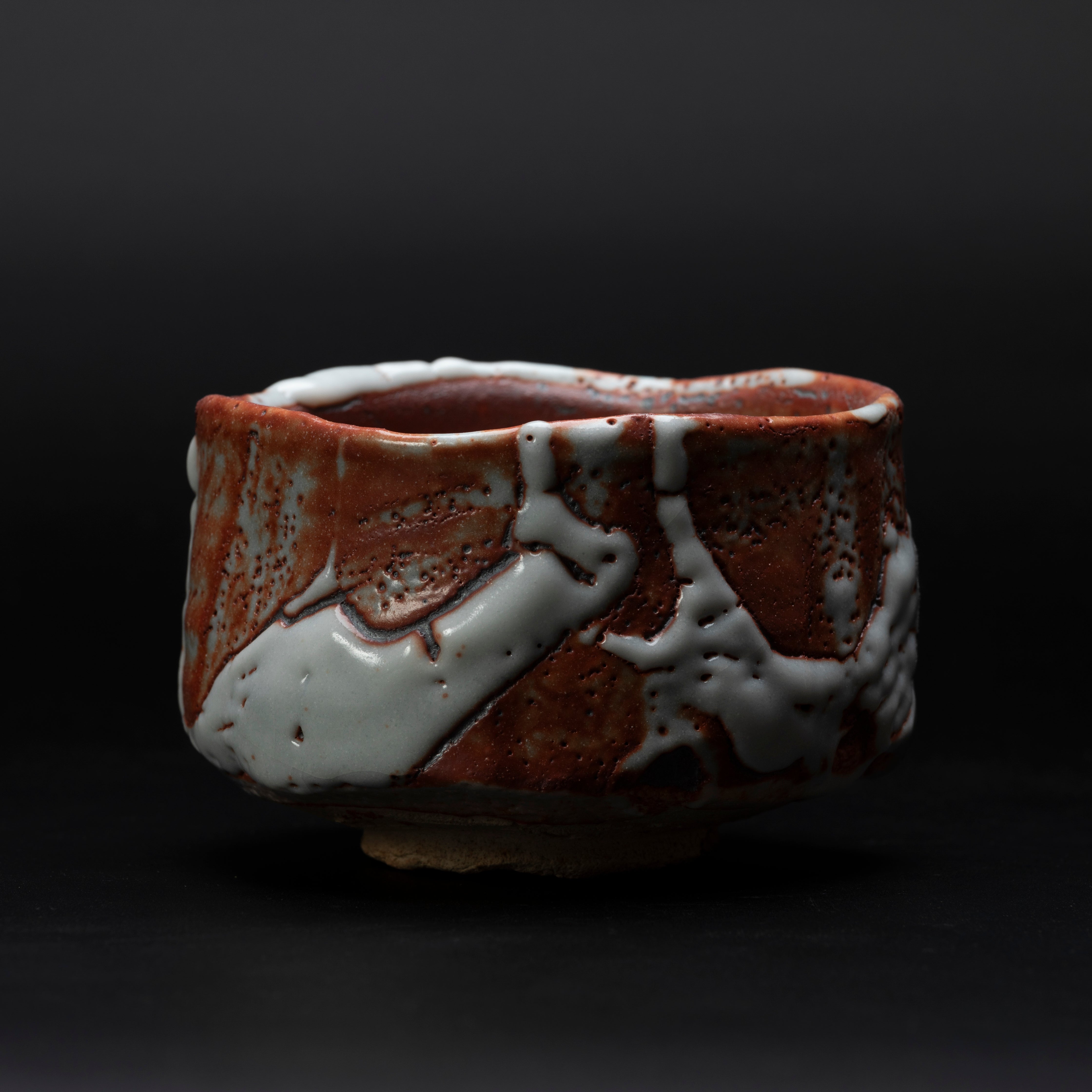 Chawan Shino với đám mây và hoàng hôn