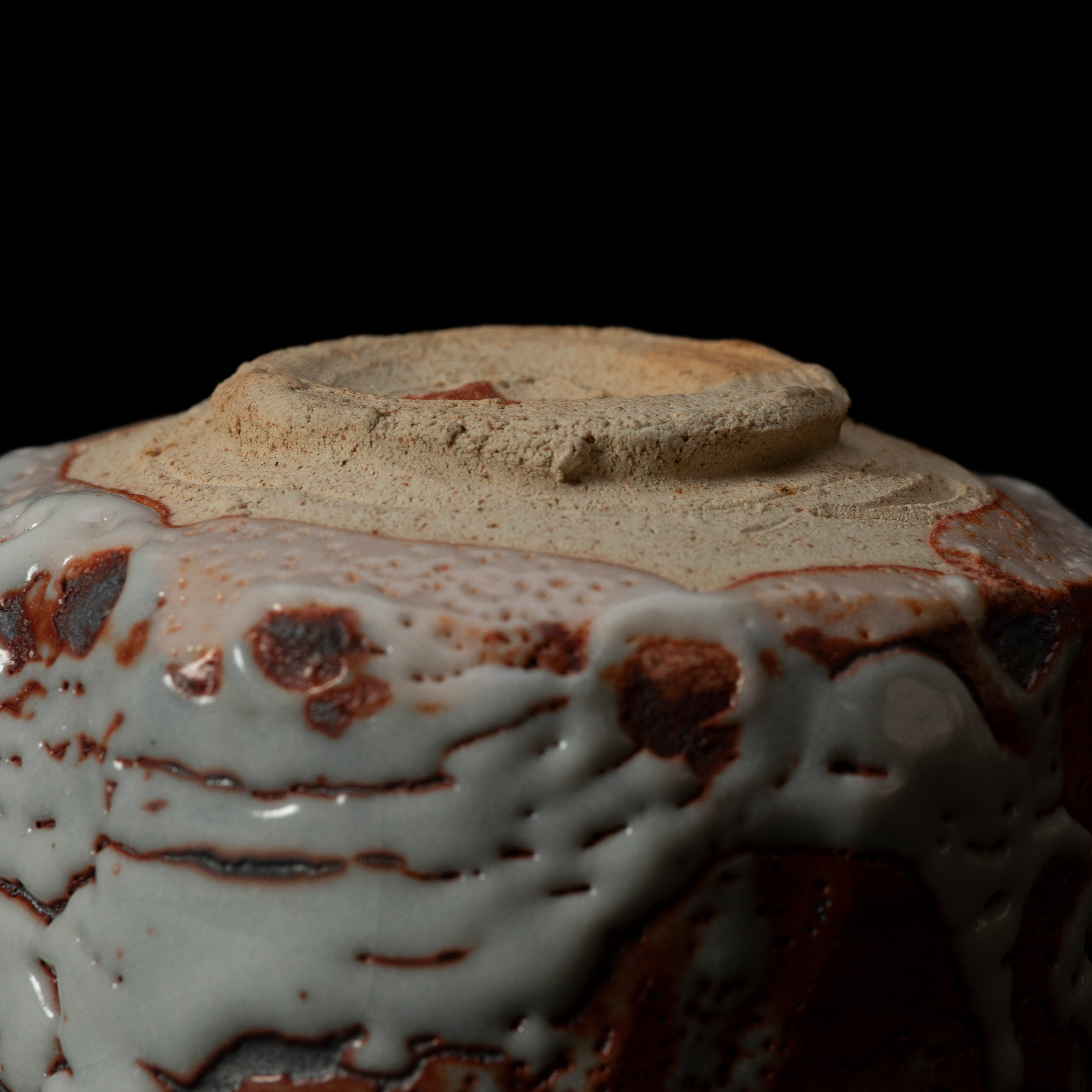 Chawan Shino với đám mây và hoàng hôn