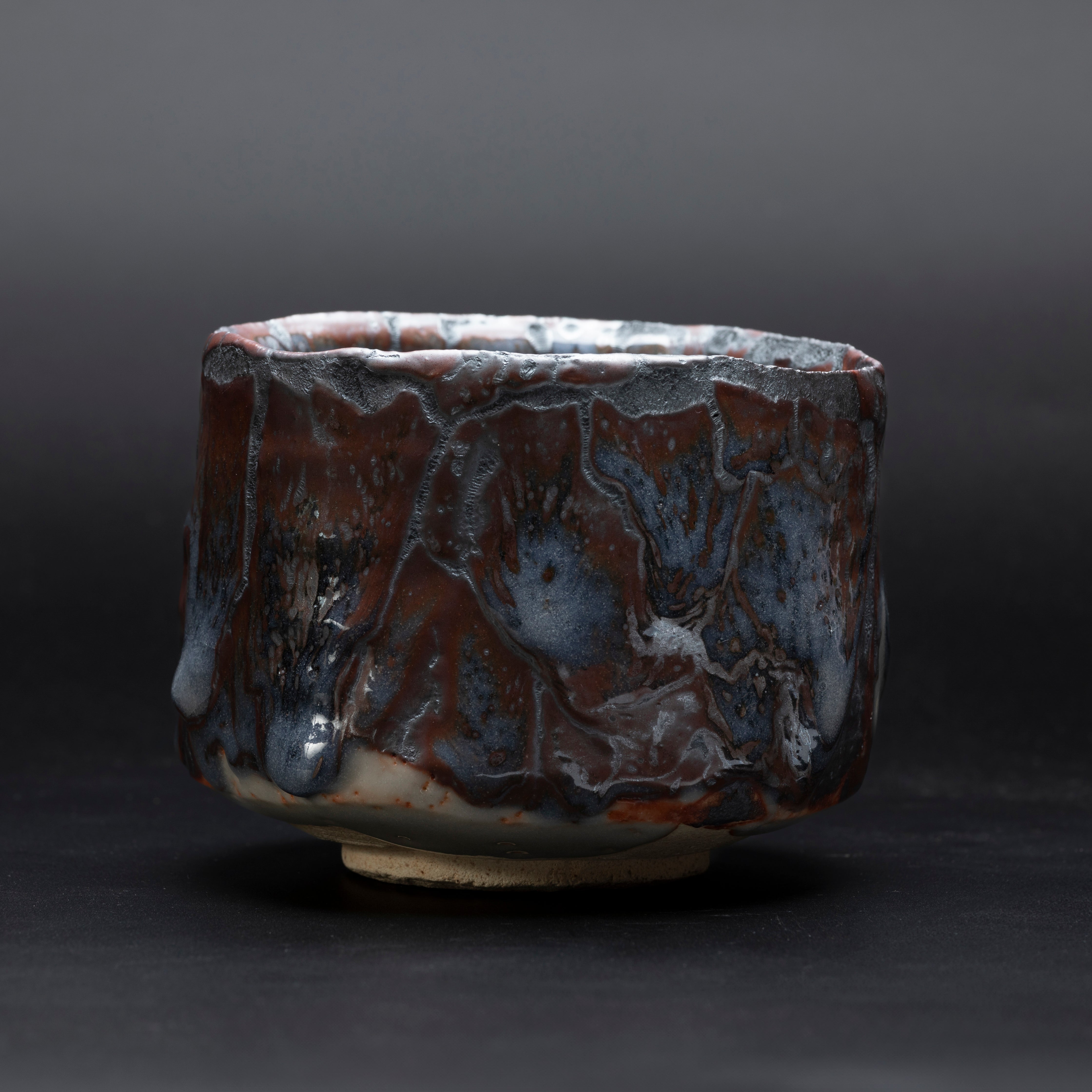 Chawan Shino - Aoi Kikyo (Biru Kembang Kacang Polong)
