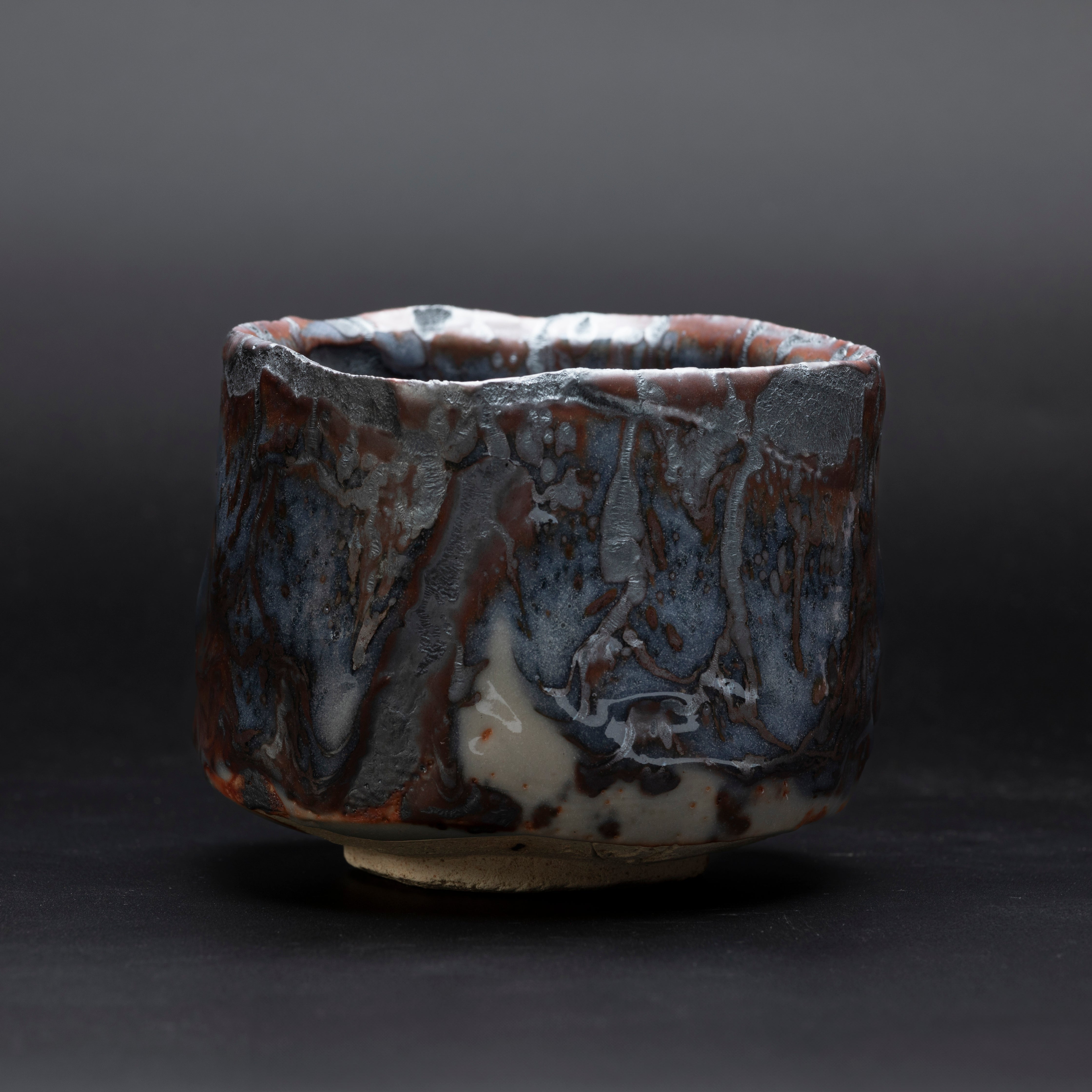 Chawan Shino - Aoi Kikyo (Biru Kembang Kacang Polong)