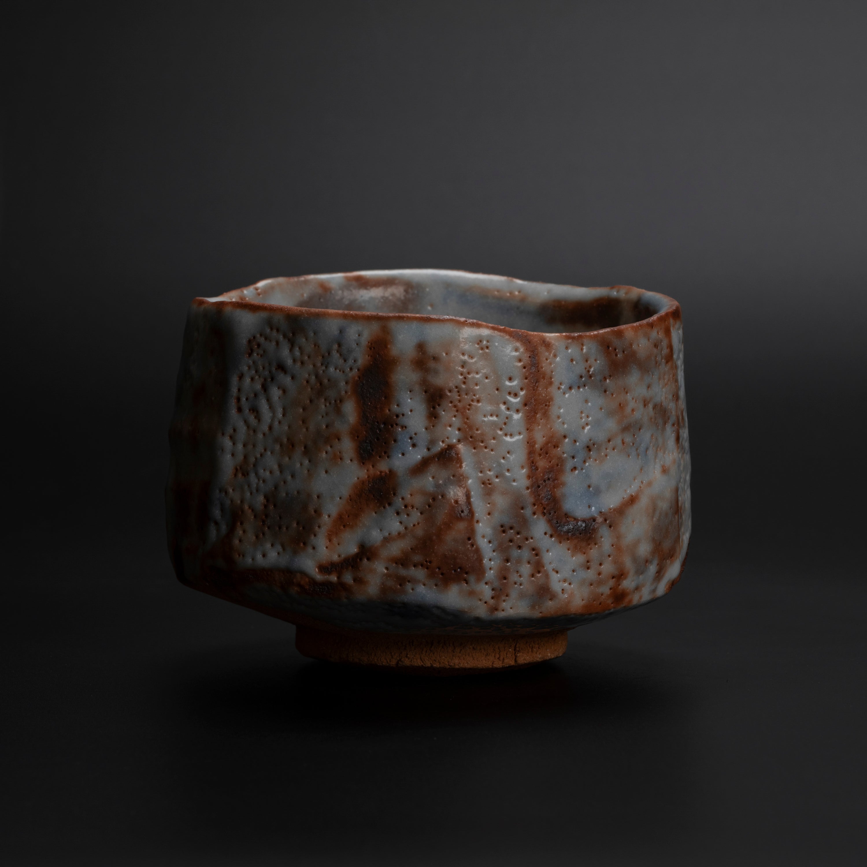 Chawan Shino màu đỏ lửa