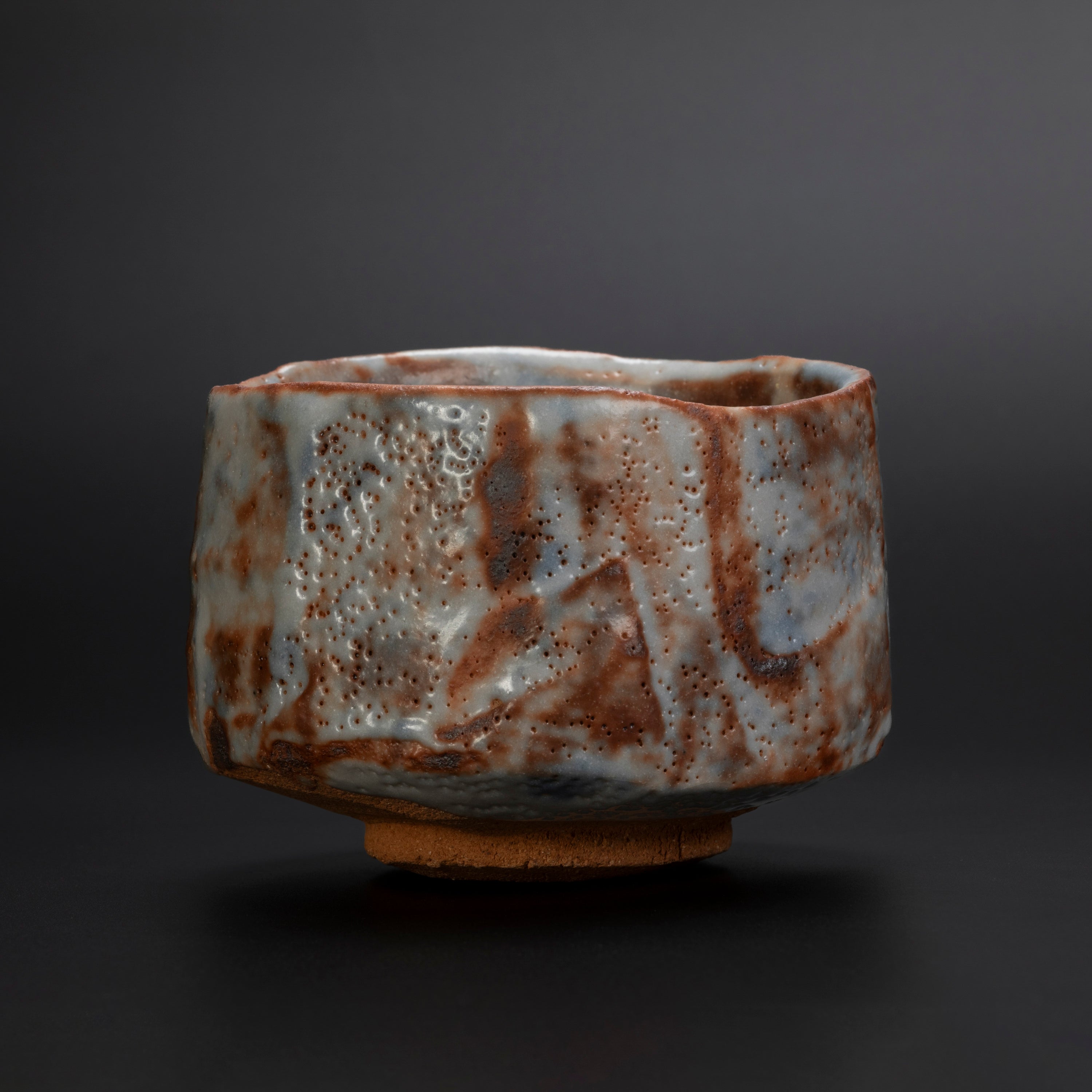 Chawan Shino màu đỏ lửa