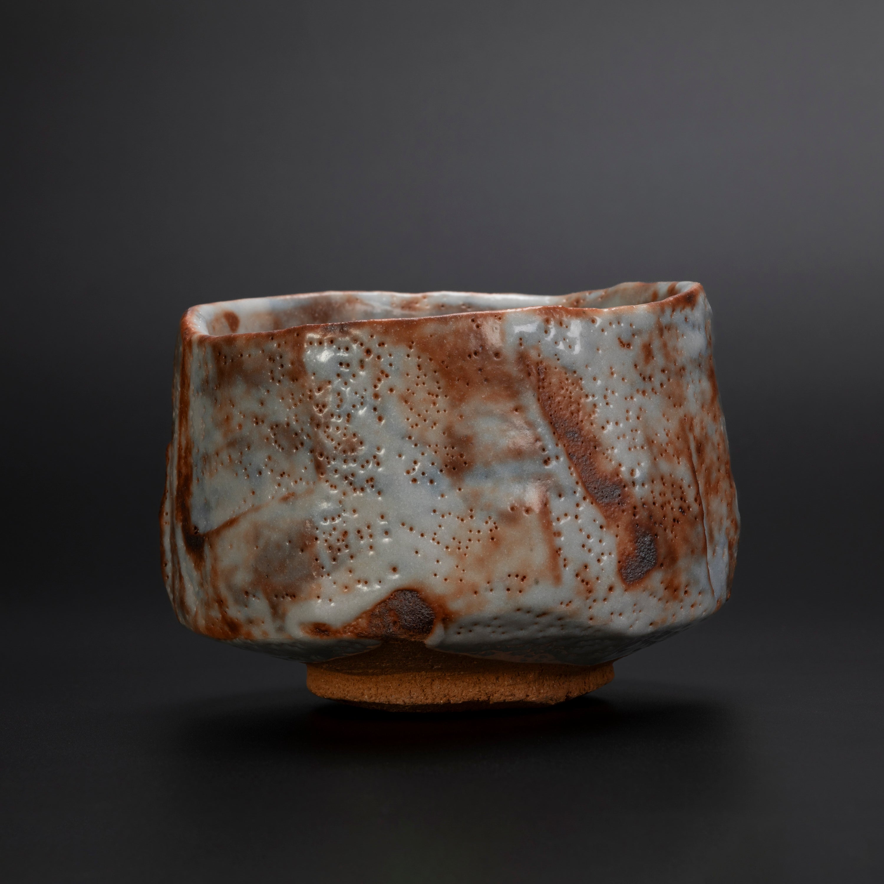 Chawan Shino màu đỏ lửa