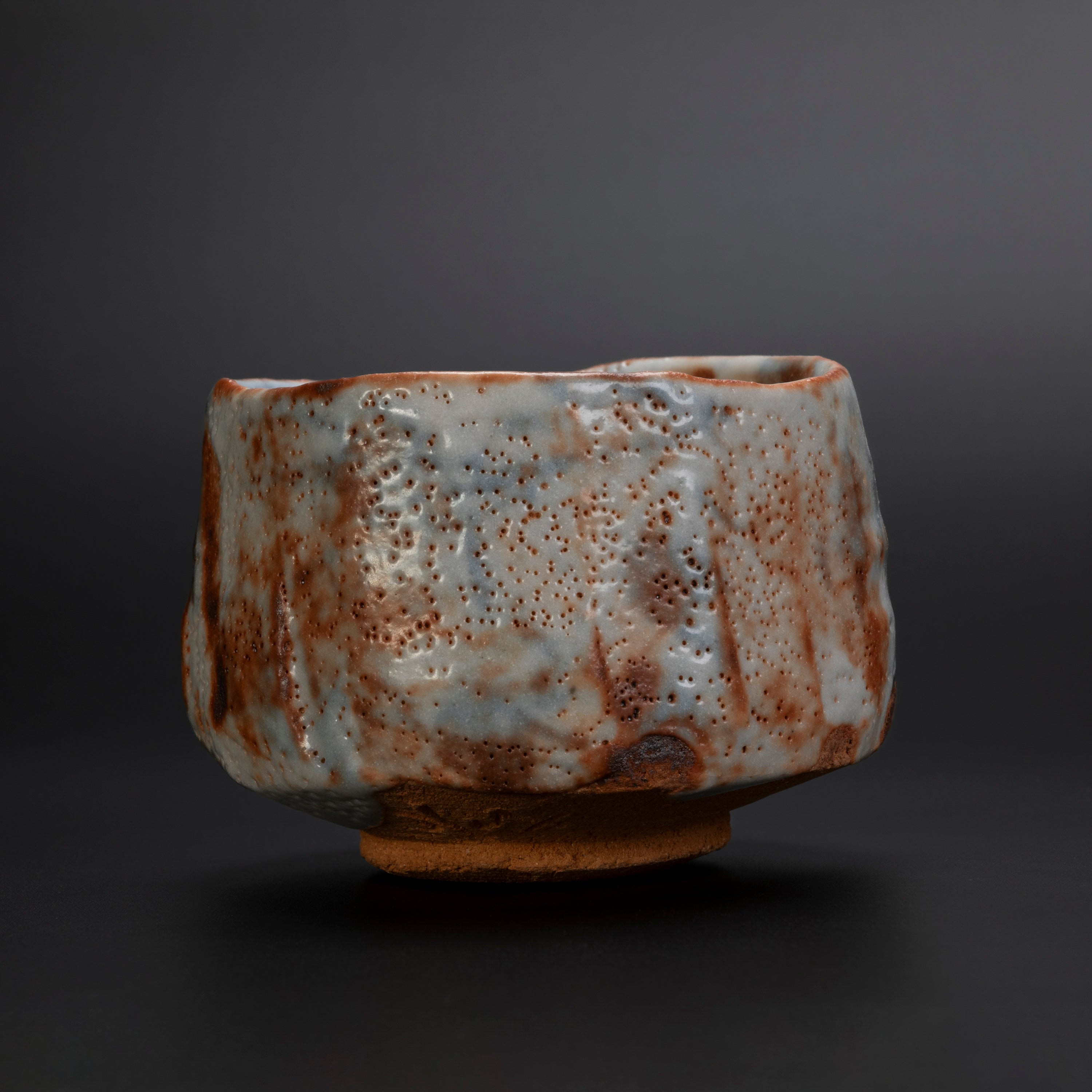 Chawan Shino màu đỏ lửa