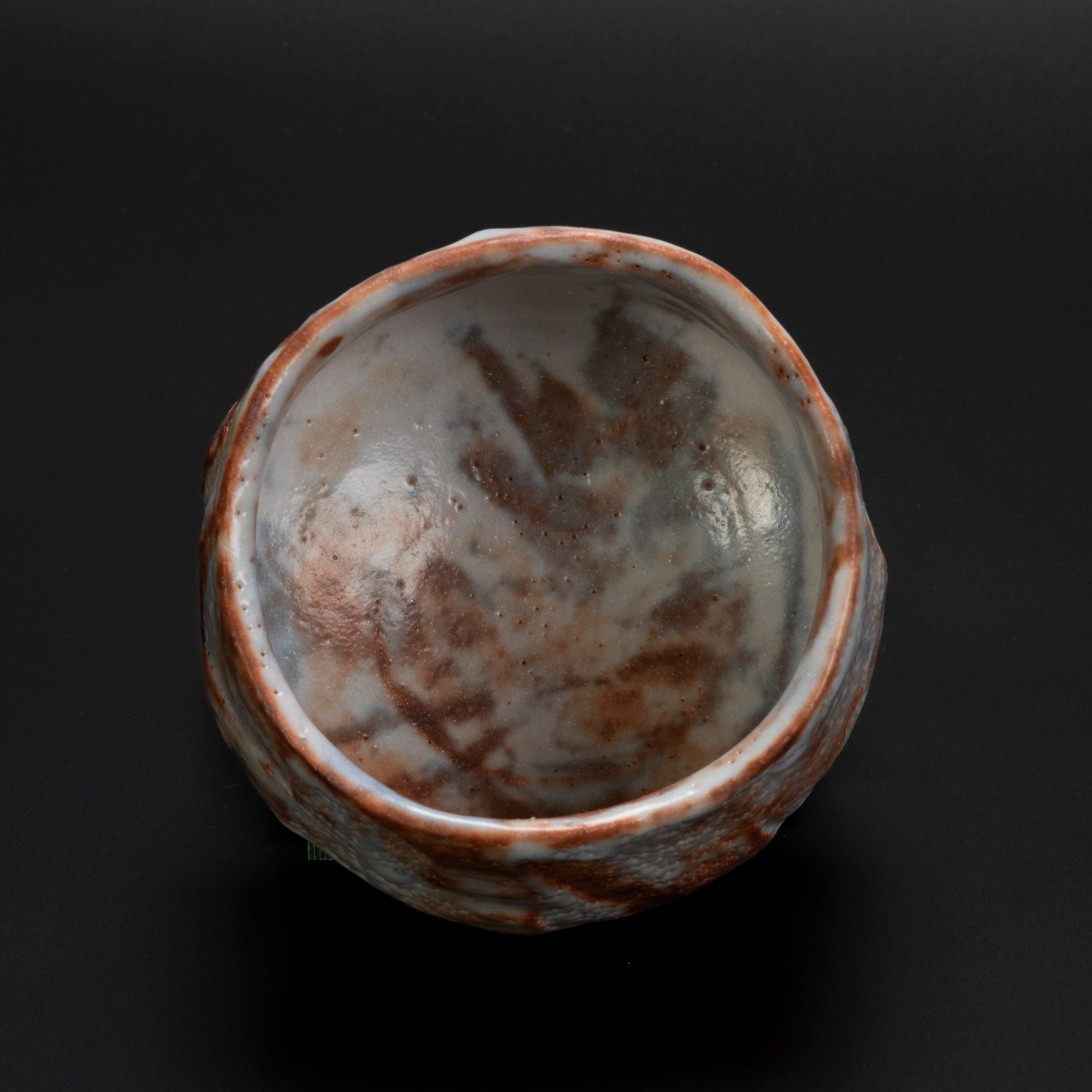Chawan Shino màu đỏ lửa