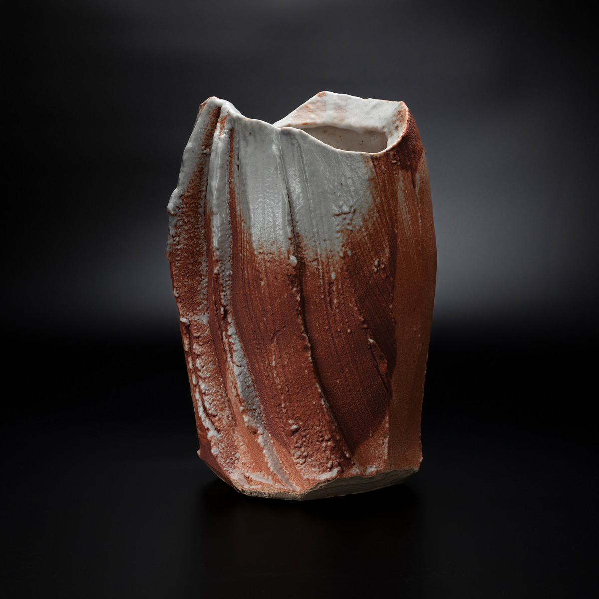 骨董　華道道具　花入　志野焼　筒花入　N737SH 骨董 華道道具 花入 志野焼 筒花入 N737SH - メルカリ