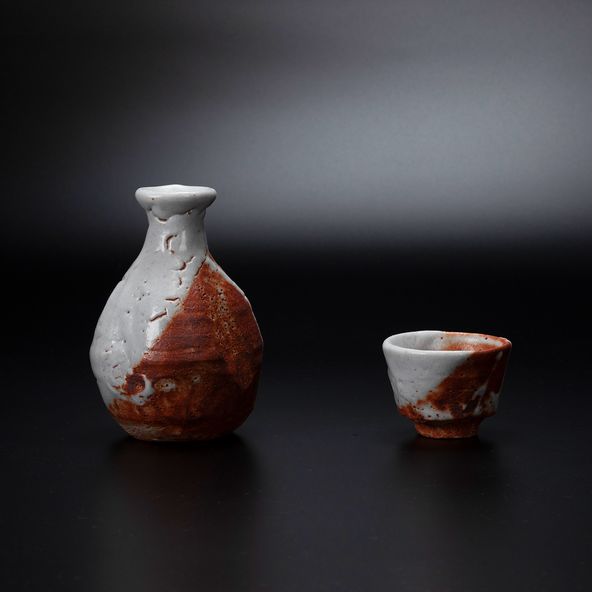 酒器 志野焼 翠窯 重高陶房作 ぐい呑 酒器 志野焼 翠窯 重高陶房作 ぐい呑